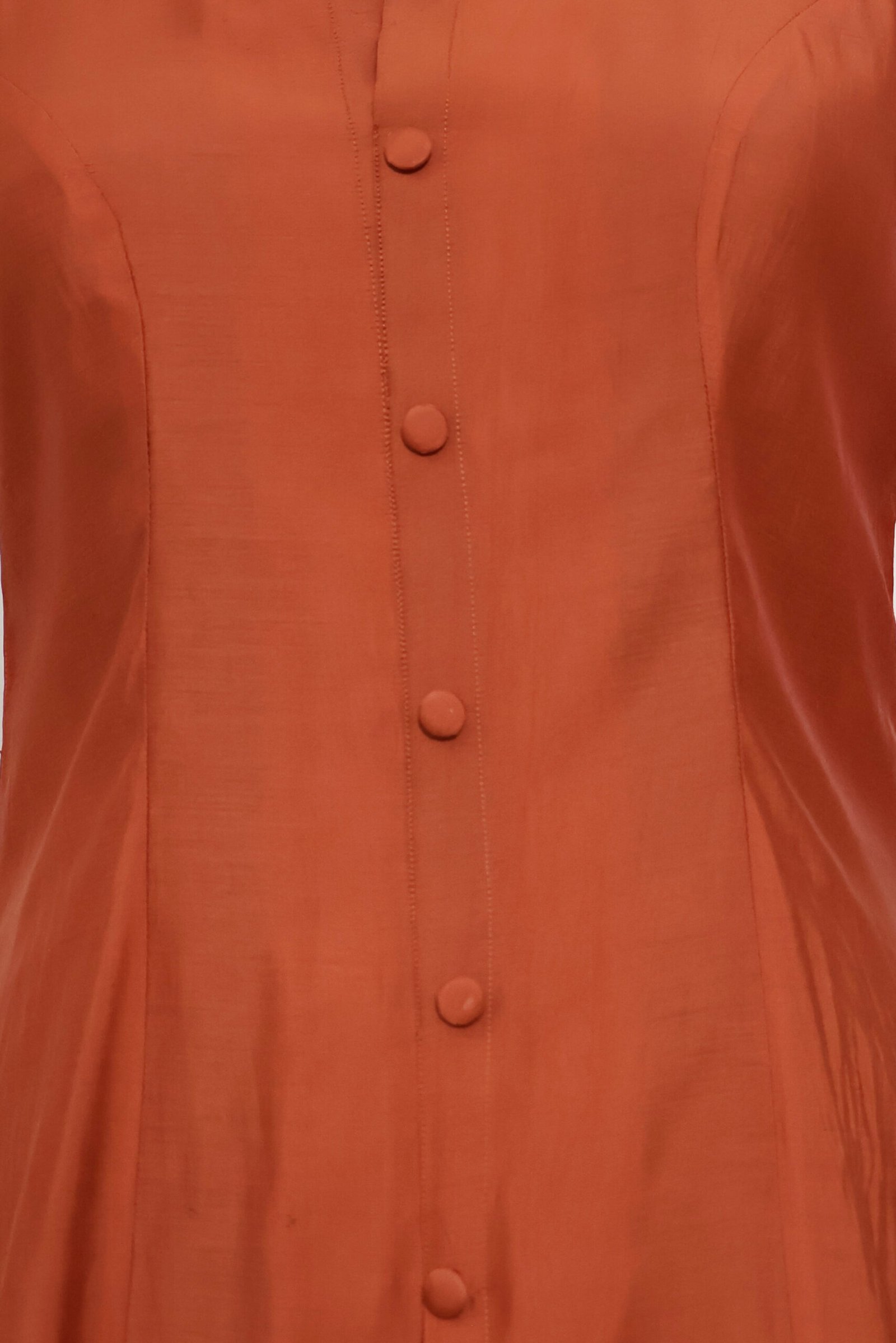 rust orange silk kurti for women – elegant ethnic casual wear kurti | purewear creations rust orange silk kurti for women – elegant ethnic casual wear kurti | purewear creations