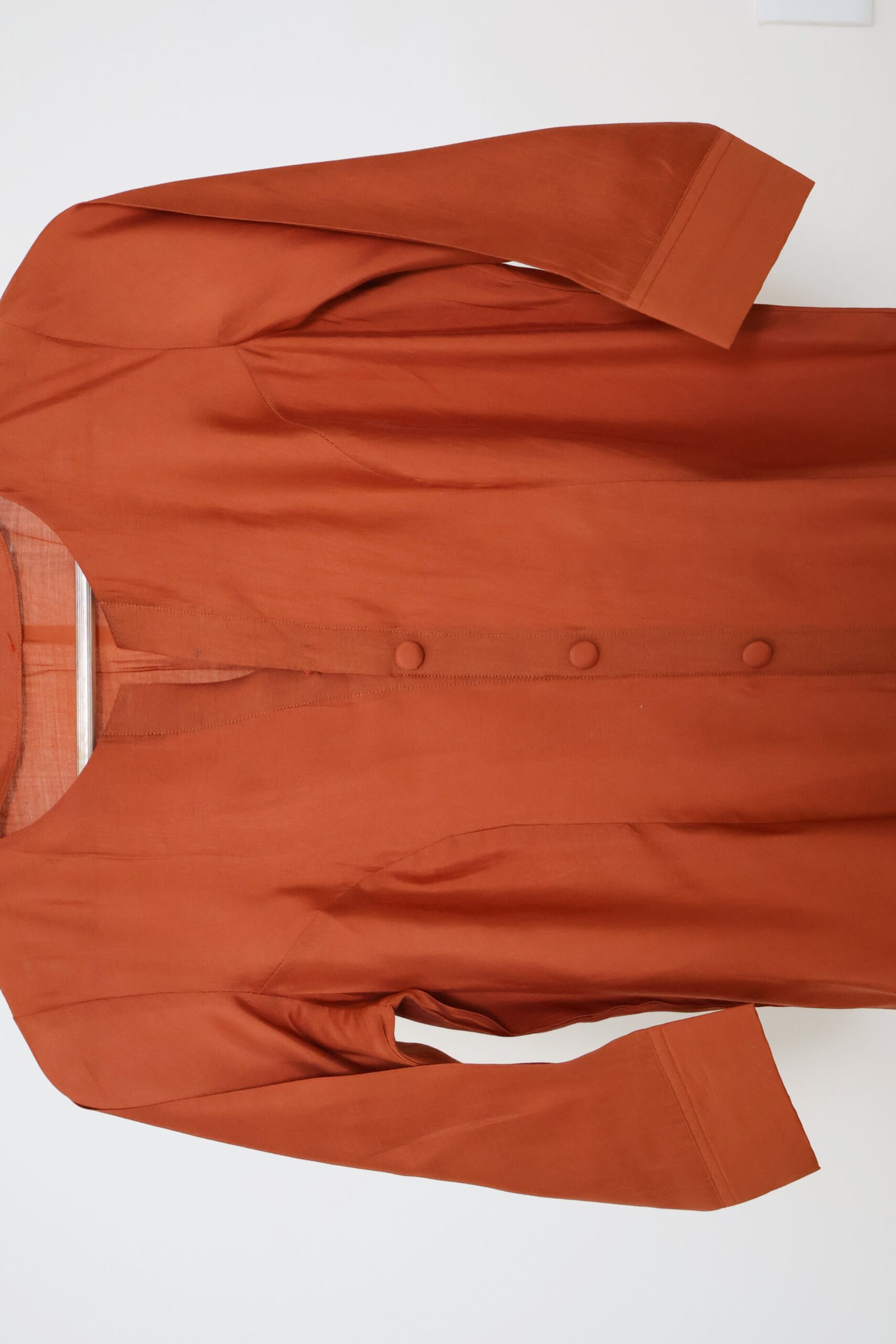 rust orange silk kurti for women – elegant ethnic casual wear kurti | purewear creations rust orange silk kurti for women – elegant ethnic casual wear kurti | purewear creations