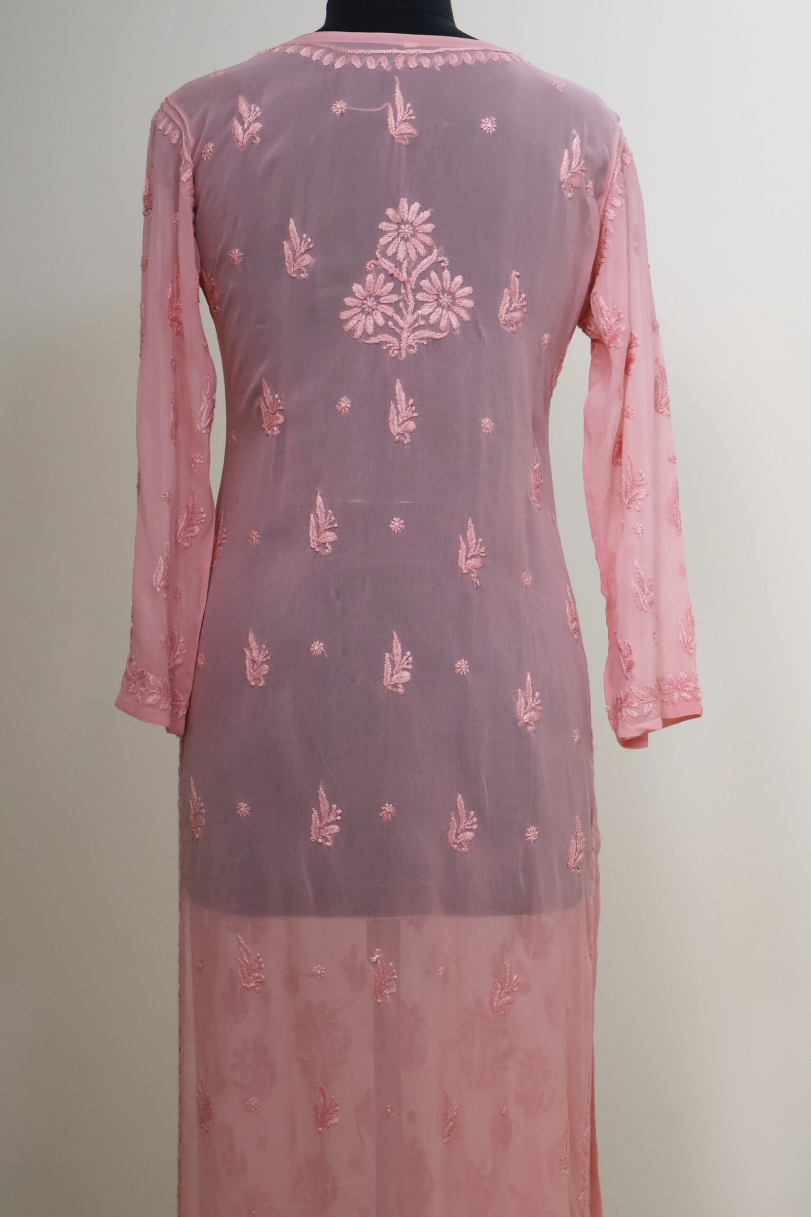 georgette chikankari embroidered kurti for women | purewear creations georgette chikankari embroidered kurti for women | purewear creations
