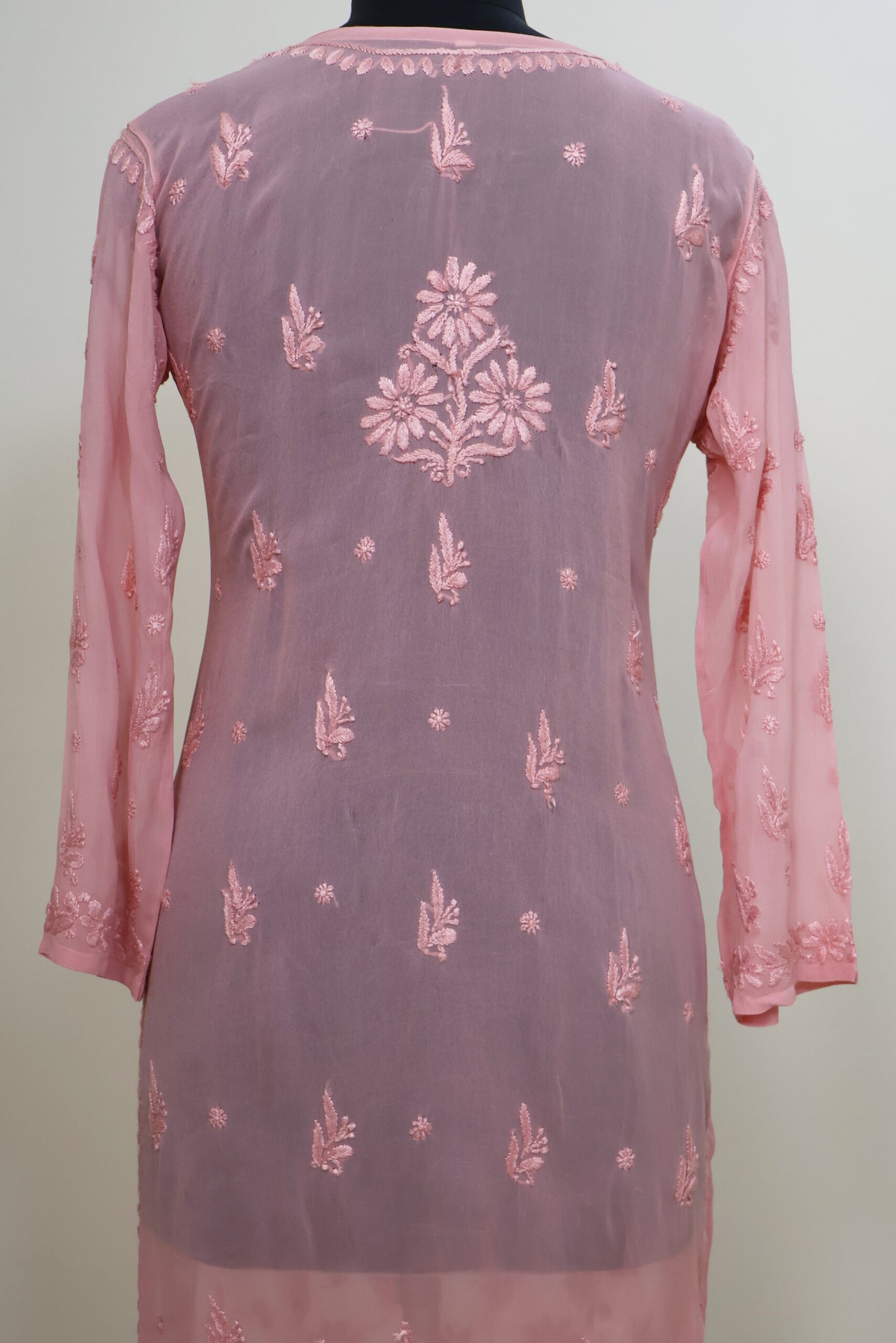 georgette chikankari embroidered kurti for women | purewear creations georgette chikankari embroidered kurti for women | purewear creations