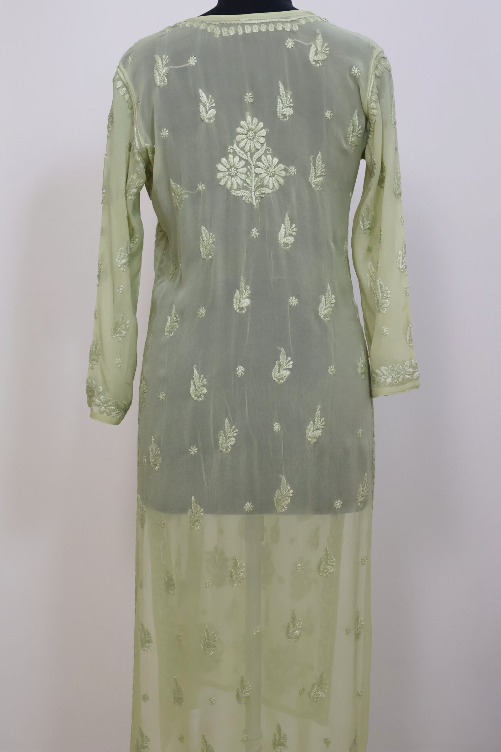 georgette chikankari embroidered kurti for women | purewear creations georgette chikankari embroidered kurti for women | purewear creations